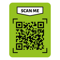 scan me qr code design for payment text vector image