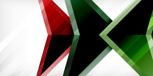 abstract background color triangles and arrows vector image