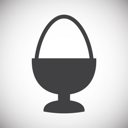 egg related icon on background for graphic and web vector image