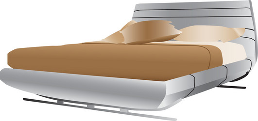 Elegant Double Bed vector