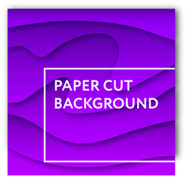 Paper cut background abstract color gradient 3d vector