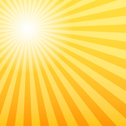 Sunray background with the light source offset vector