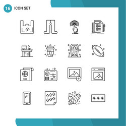user interface pack 16 basic outlines task vector