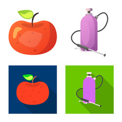 Isolated object of and symbol set ve vector