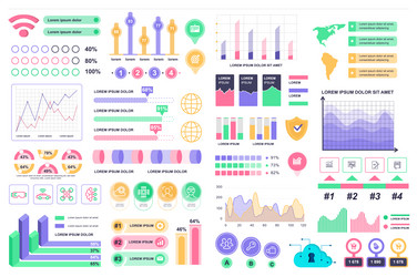 Infographic Elements Data Visualization vector image