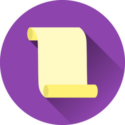 canvas scroll icon vector image