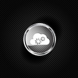 cloud application settings web icon vector image