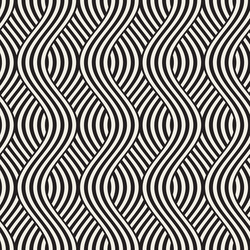 abstract geometric pattern with wavy lines vector image