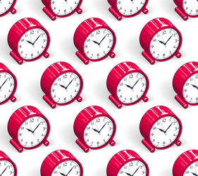 Alarm clocks seamless background timer deadline vector