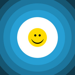 Isolated smile flat icon joy element can vector