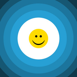 isolated smile flat icon joy element can vector