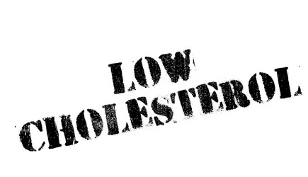 Low cholesterol rubber stamp Royalty Free Vector Image