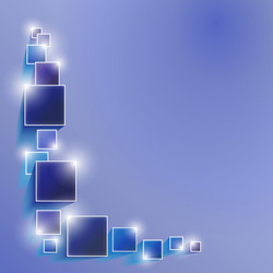 spotty background with three dimensional squares vector image