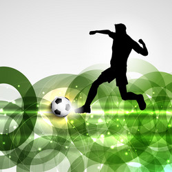 Football or soccer player background vector