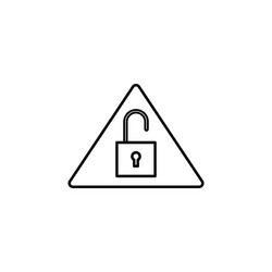 hacker system hacked icon on white background can vector image