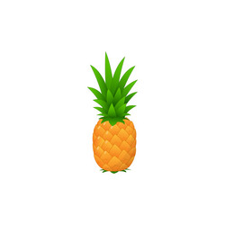Pineapple tropical fruit icon Royalty Free Vector Image