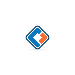 K initial shape colored logo Royalty Free Vector Image
