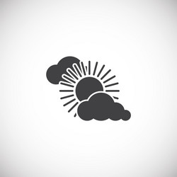 sun related icon on background for graphic and web vector image