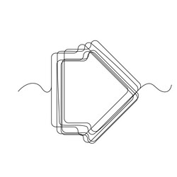 cartoon arrow game interface element cursor vector image