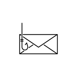 Hacker mail icon on white background can be used vector