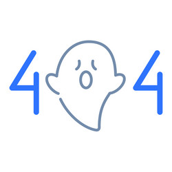 404 file not found empty state single isolated vector image