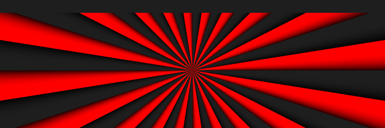 black and red abstract header lines vector image