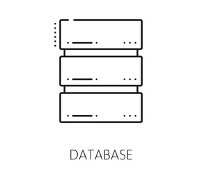 Data Analytics Database Icon vector image