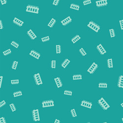 green ram random access memory icon isolated vector image