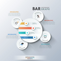 Modern infographics options banner vector