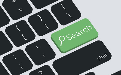 search button on keyboard keys simple vector image