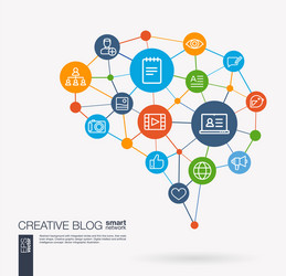 Smart Content Creation Network vector image