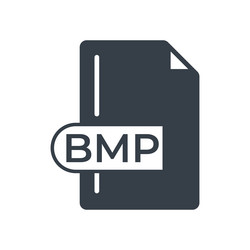 bmp file format icon bitmap image extension vector image