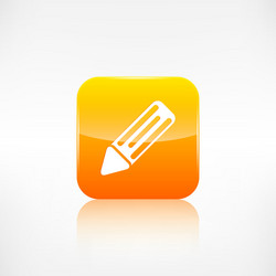 pencil web icon application button vector image