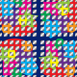 seamless bright color texture and gradient squares vector