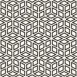 Cubic grid tiling endless stylish texture vector