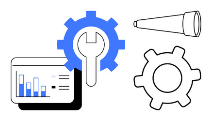 data analysis problem-solving and strategic vector image