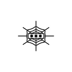 Hacker Password Icon vector image