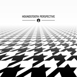 houndstooth pattern perspective vector