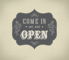 retro signs open and closed Vector Image