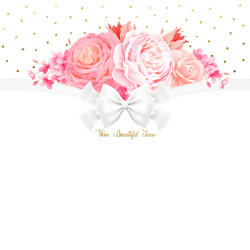 Elegant Rose and Tulip Bouquet Vector Image