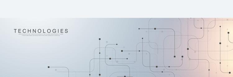 abstract background with technology circuit board vector image