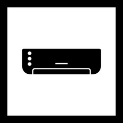 Ac voltage source glyph icon for personal Vector Image