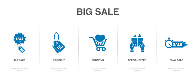 Big sale discount shopping special offer final vector