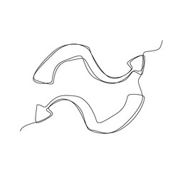 cartoon arrow game interface element cursor vector image