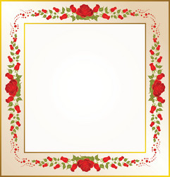 Floral Border Frame Royalty Free Vector Image - VectorStock