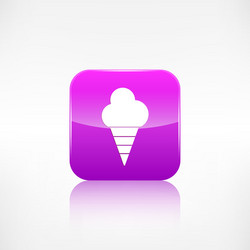 ice cream web icon application button vector image