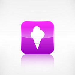 ice cream web icon application button vector