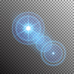 transparent sunlight special lens flare vector