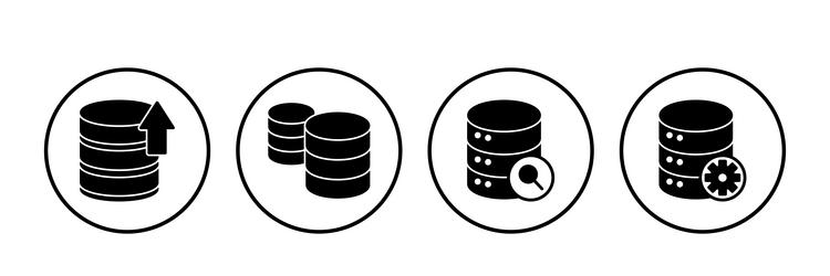 database icon server storage vector image