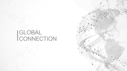 Global Network Connection Abstract vector image
